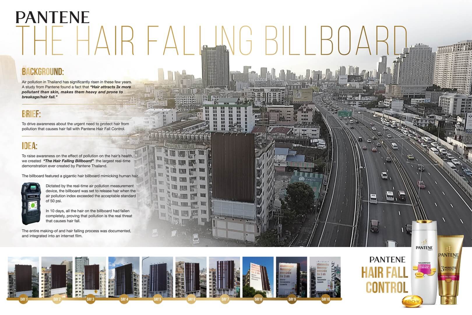 Billboard "rụng tóc" của Pantene đã tạo được hiệu ứng vô cùng mạnh mẽ với khách hàng