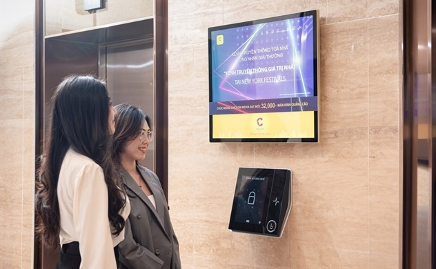 Chicilon Media tự hào là đơn vị dẫn đầu tuyệt đối thị phần quảng cáo thang máy kỹ thuật số tại Việt Nam