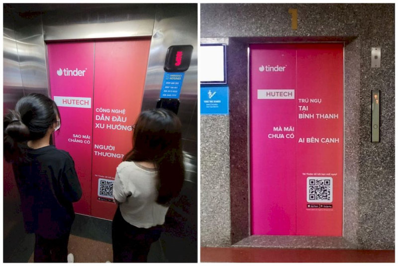 Unique có nhiều thế mạnh về các hình thức quảng cáo điện tử trong thang máy và dán cửa thang máy