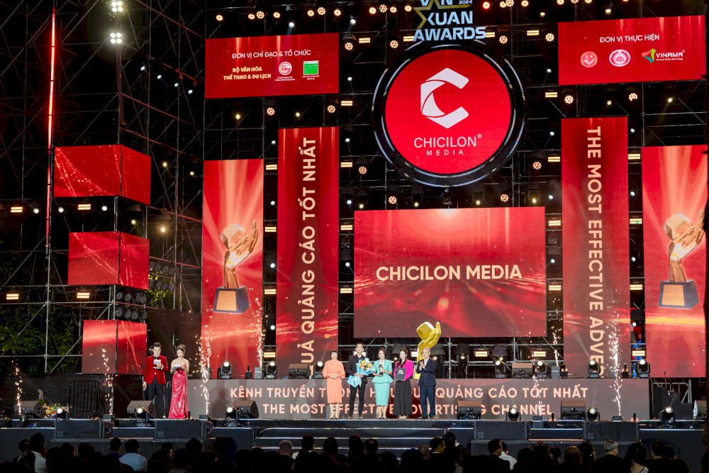 Chicilon Digital Media giành ba giải thưởng tại Lễ Trao giải Quảng cáo Sáng tạo Việt Năm 2024 (Vạn Xuân Awards), củng cố uy tín và vị thế hàng đầu trong lĩnh vực quảng cáo kỹ thuật số DOOH tại Việt Nam
