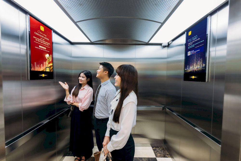 Chicilon Digital Media là đơn vị tiên phong trong lĩnh vực quảng cáo thang máy với hơn 90% thị phần.