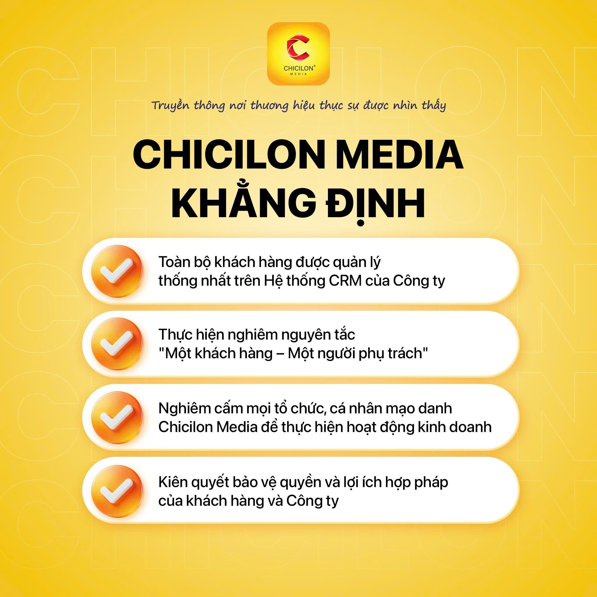 Chicilon Media cảnh b&aacute;o về h&agrave;nh vi mạo danh, cạnh tranh kh&ocirc;ng l&agrave;nh mạnh